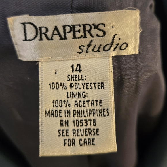 Draper's Studio Women's Blue Blazer - Picture 3 of 3